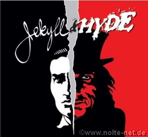 An advert for a theatre production of Jekyll and Hyde.